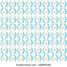Seamless abstract pattern of geometric shapes