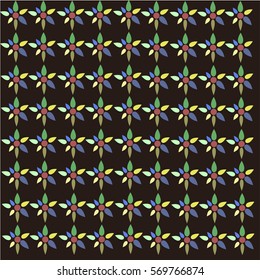 Seamless abstract pattern of geometric shapes