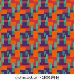Seamless abstract pattern with geometry squares