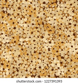 Seamless abstract pattern. Golden camouflage.