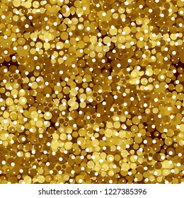 Seamless abstract pattern. Golden shades with highlights.