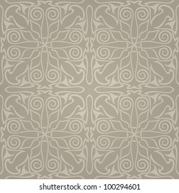 Seamless abstract pattern with gradient. Vector illustration