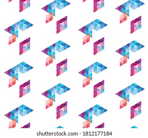 Seamless abstract pattern. Graphic modern ornament for presentations, posters, fabrics.