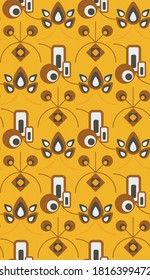 Patrón abstracto sin inconvenientes. Ornamento gráfico moderno para presentaciones, afiches, telas.