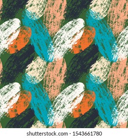 Seamless abstract pattern with grunge shapes.