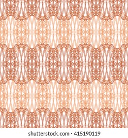 Seamless abstract pattern with guilloche ornament on white (transparent) background. Vector illustration eps