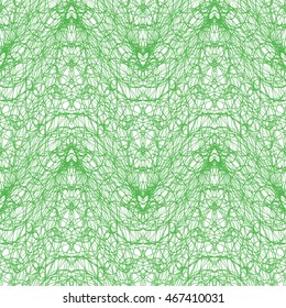 Seamless abstract pattern with guilloche ornament isolated on white (transparent) background. Vector illustration eps