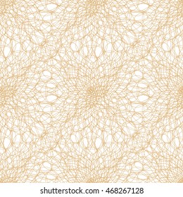 Seamless abstract pattern with guilloche ornament isolated on white (transparent) background. Vector illustration eps