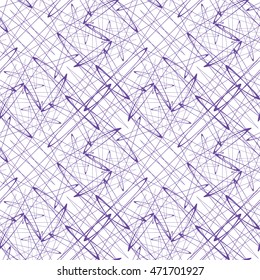 Seamless abstract pattern with guilloche ornament isolated on white (transparent) background. Vector illustration eps