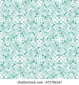 Seamless abstract pattern with guilloche ornament isolated on white (transparent) background. Vector illustration eps