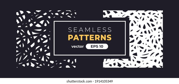 Seamless abstract pattern. Halftone hatching. Grunge noise texture set. Vector illustration eps10. Creative artistic collection. Flat style. Pencil, ink paint strokes. Background template.