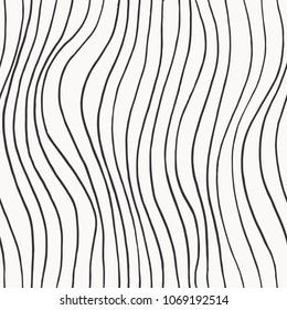 Seamless abstract pattern with hand drawn lines
