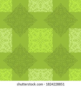 Nahtlose abstrakte Muster. Handgezeichnet, Vektorhintergrund. Trendy nahtlose Mandala, Textur, Umhüllung.