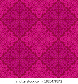 Seamless abstract pattern. Hand drawn vector background. Trendy seamless mandala, fabric texture, wrapping.
