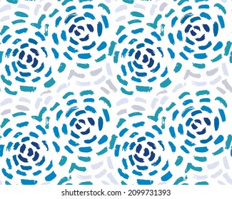 Seamless abstract pattern with hand drawn strokes. Vector ornament for backgrounds, fabrics, apps, prints and other designs