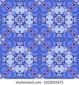 Seamless abstract pattern, hand drawn texture for Wedding, Bridal, Valentine's day or Birthday Invitations. Floral geometric background. Fabric or paper print.