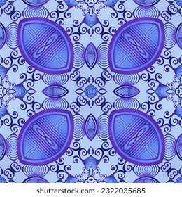 Seamless abstract pattern, hand drawn texture for Wedding, Bridal, Valentine's day or Birthday Invitations. Floral geometric background. Fabric or paper print.