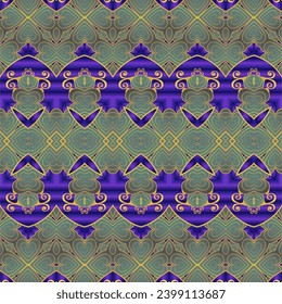 Seamless abstract pattern, hand drawn texture for Wedding, Bridal, Valentine's day or Birthday Invitations. Floral geometric background. Fabric or paper print.
