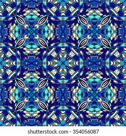 Seamless abstract pattern, hand drawn texture for Wedding, Bridal, Valentine's day or Birthday Invitations. Floral background. Fabric or paper print, floral geometric background