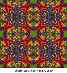 Seamless abstract pattern, hand drawn texture for Wedding, Bridal, Valentine's day or Birthday Invitations. Floral background. Fabric or paper print, floral geometric background.
