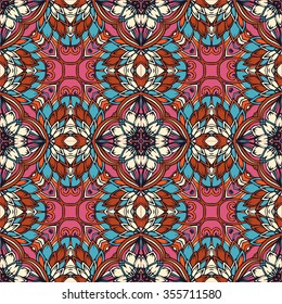 Seamless abstract pattern, hand drawn texture for Wedding, Bridal, Valentine's day or Birthday Invitations. Floral background. Fabric or paper print, floral geometric background.
