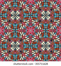 Seamless abstract pattern, hand drawn texture for Wedding, Bridal, Valentine's day or Birthday Invitations. Floral background. Fabric or paper print, floral geometric background.
