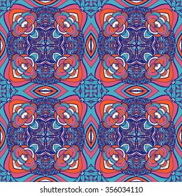 Seamless abstract pattern, hand drawn texture for Wedding, Bridal, Valentine's day or Birthday Invitations. Floral background. Fabric or paper print, floral geometric background.
