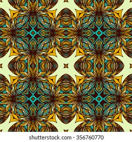 Seamless abstract pattern, hand drawn texture for Wedding, Bridal, Valentine's day or Birthday Invitations. Floral background. Fabric or paper print, floral geometric background.