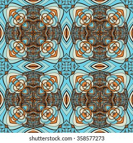 Seamless abstract pattern, hand drawn texture for Wedding, Bridal, Valentine's day or Birthday Invitations. Floral background. Fabric or paper print, floral geometric background.
