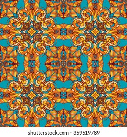 Seamless abstract pattern, hand drawn texture for Wedding, Bridal, Valentine's day or Birthday Invitations. Floral background. Fabric or paper print, floral geometric background.
