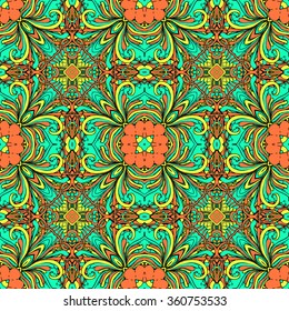 Seamless abstract pattern, hand drawn texture for Wedding, Bridal, Valentine's day or Birthday Invitations. Floral background. Fabric or paper print, floral geometric background.