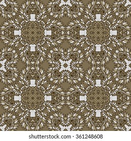 Seamless abstract pattern, hand drawn texture for Wedding, Bridal, Valentine's day or Birthday Invitations. Floral background. Fabric or paper print, floral geometric background.