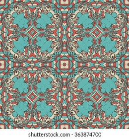 Seamless abstract pattern, hand drawn texture for Wedding, Bridal, Valentine's day or Birthday Invitations. Floral background. Fabric or paper print, floral geometric background.
