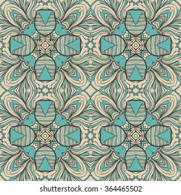 Seamless abstract pattern, hand drawn texture for Wedding, Bridal, Valentine's day or Birthday Invitations. Floral background. Fabric or paper print, floral geometric background.