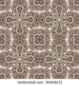 Seamless abstract pattern, hand drawn texture for Wedding, Bridal, Valentine's day or Birthday Invitations. Floral background. Fabric or paper print, floral geometric background.