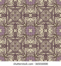 Seamless abstract pattern, hand drawn texture for Wedding, Bridal, Valentine's day or Birthday Invitations. Floral background. Fabric or paper print, floral geometric background.