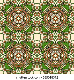 Seamless abstract pattern, hand drawn texture for Wedding, Bridal, Valentine's day or Birthday Invitations. Floral background. Fabric or paper print, floral geometric background.