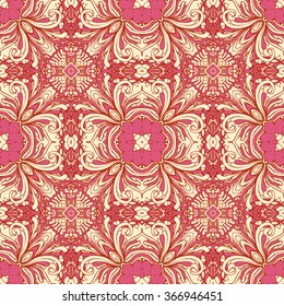 Seamless abstract pattern, hand drawn texture for Wedding, Bridal, Valentine's day or Birthday Invitations. Floral background. Fabric or paper print, floral geometric background.