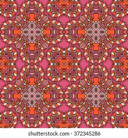 Seamless abstract pattern, hand drawn texture for Wedding, Bridal, Valentine's day or Birthday Invitations. Floral background. Fabric or paper print, floral geometric background.