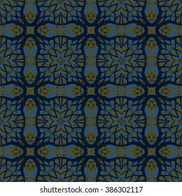 Seamless abstract pattern.
Hand drawn seamlessly repeating ornamental wallpaper or textile pattern in vector format.
