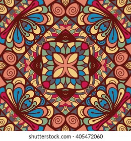 Seamless abstract pattern, hand drawn texture for Wedding, Bridal, Valentine's day or Birthday Invitations. Floral background. Fabric or paper print, floral geometric background