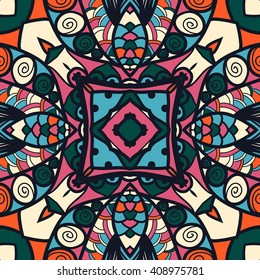 Seamless abstract pattern, hand drawn texture for Wedding, Bridal, Valentine's day or Birthday Invitations. Floral background. Fabric or paper print, floral geometric background