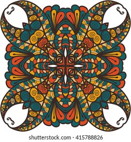 Seamless abstract pattern, hand drawn texture for Wedding, Bridal, Valentine's day or Birthday Invitations. Floral background. Fabric or paper print, floral geometric background