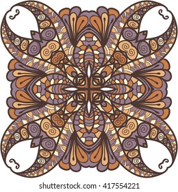 Seamless abstract pattern, hand drawn texture for Wedding, Bridal, Valentine's day or Birthday Invitations. Floral background. Fabric or paper print, floral geometric background