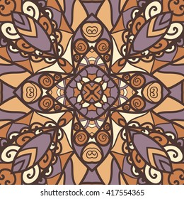 Seamless abstract pattern, hand drawn texture for Wedding, Bridal, Valentine's day or Birthday Invitations. Floral background. Fabric or paper print, floral geometric background