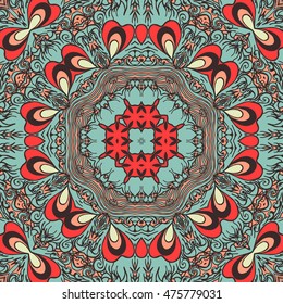 Seamless abstract pattern, hand drawn texture for Wedding, Bridal, Valentine's day or Birthday Invitations, Flyers. Floral background. Fabric or paper print, floral geometric background.