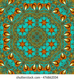 Seamless abstract pattern, hand drawn texture for Wedding, Bridal, Valentine's day or Birthday Invitations, Flyers. Floral background. Fabric or paper print, floral geometric background.