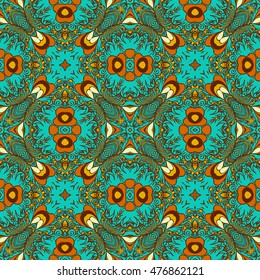 Seamless abstract pattern, hand drawn texture for Wedding, Bridal, Valentine's day or Birthday Invitations, Flyers. Floral background. Fabric or paper print, floral geometric background.