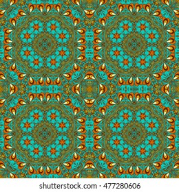 Seamless abstract pattern, hand drawn texture for Wedding, Bridal, Valentine's day or Birthday Invitations, Flyers. Floral background. Fabric or paper print, floral geometric background.