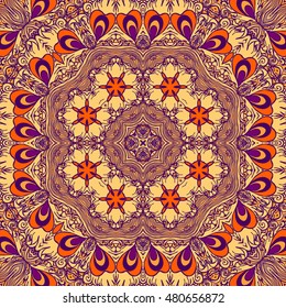 Seamless abstract pattern, hand drawn texture for Wedding, Bridal, Valentine's day or Birthday Invitations, Flyers. Floral background. Fabric or paper print, floral geometric background.